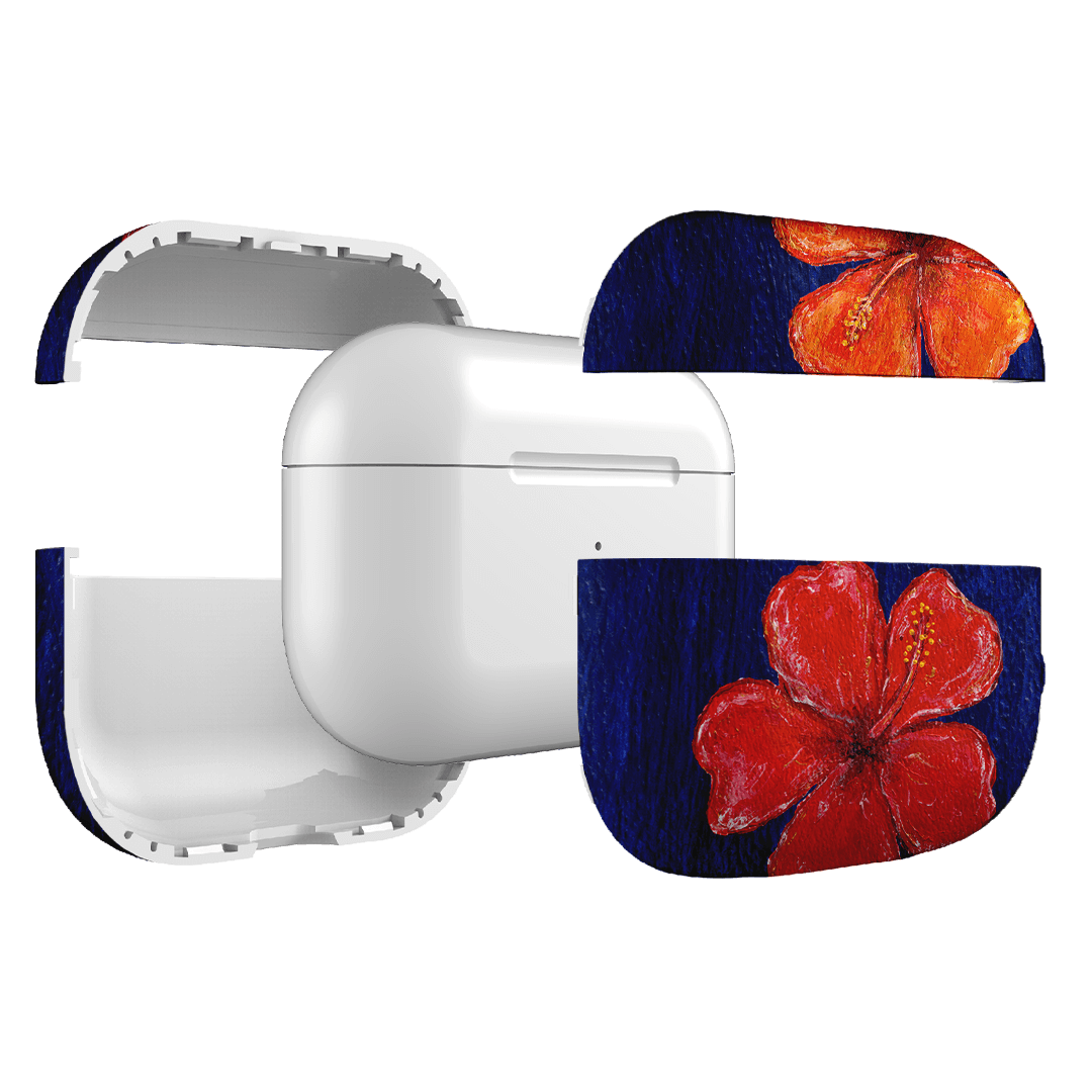 Hibiscus Flower Deep Blue AirPods Pro Case AirPods Pro Case by BG. Studio - The Dairy
