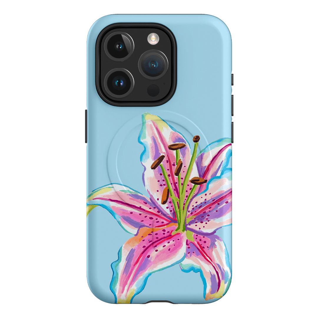 Sky Lily Printed Phone Cases iPhone 15 Pro / Armoured MagSafe by Femke Studio - The Dairy