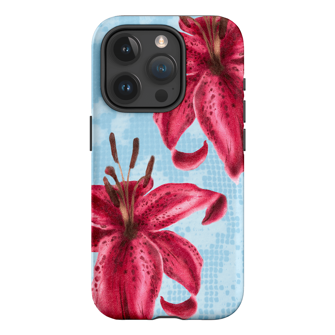 Lillies Printed Phone Cases iPhone 15 Pro / Armoured by Sally Hungerford - The Dairy
