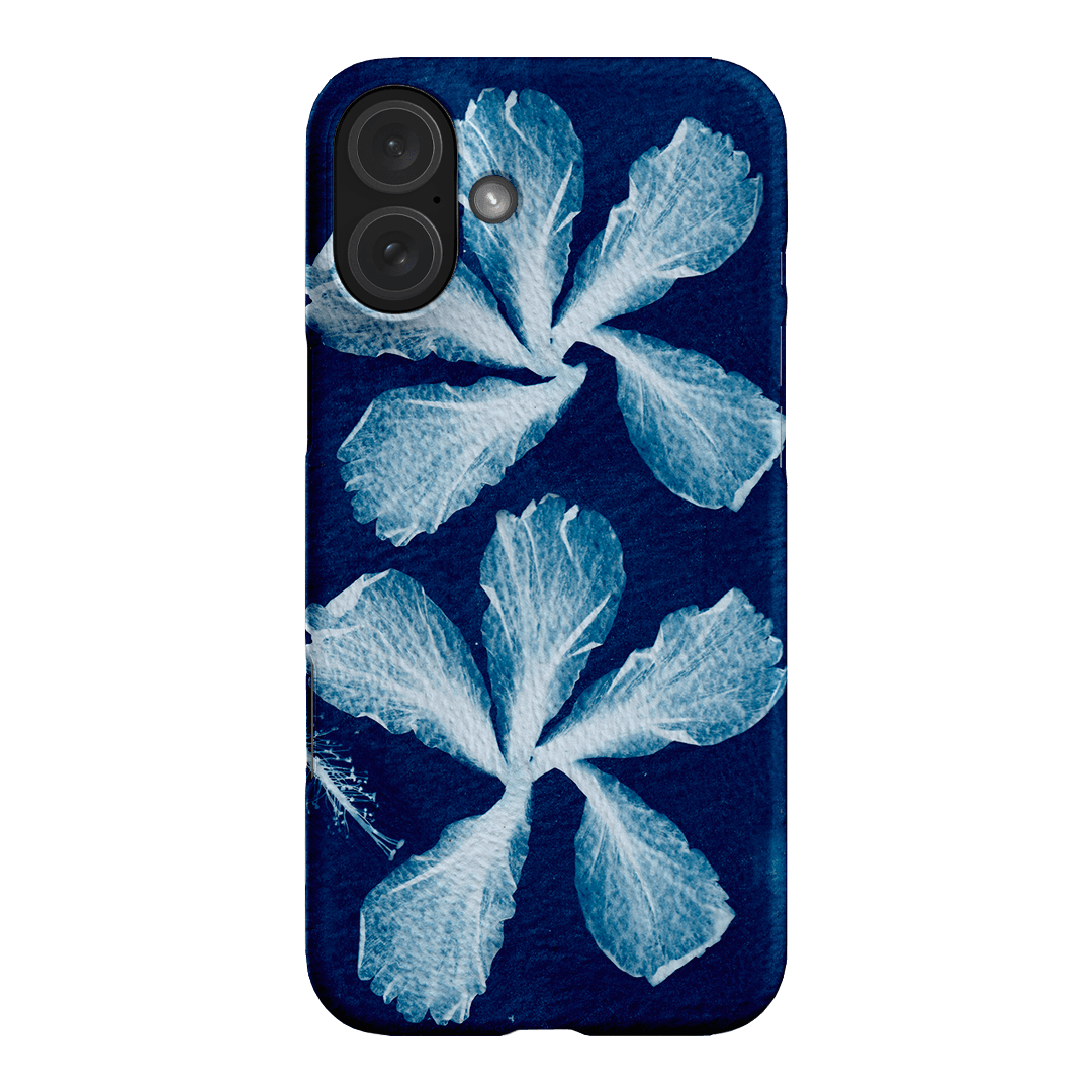 Hibiscus Cyanotype Printed Phone Cases iPhone 16 Plus / Snap by Sally Hungerford - The Dairy