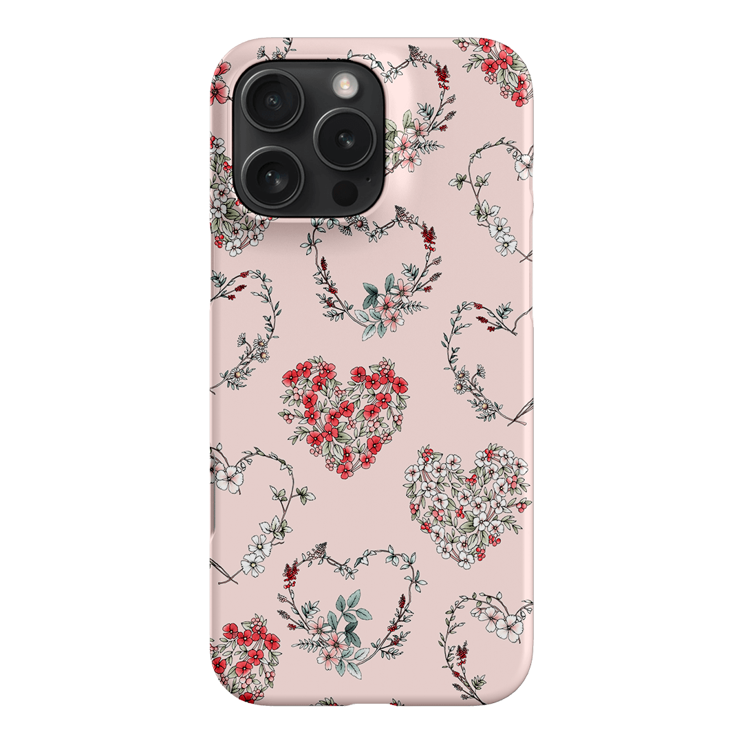 Wild Heart Wreath Printed Phone Cases iPhone 16 Pro Max / Snap by Typoflora - The Dairy