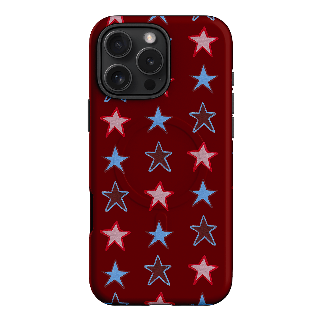 Lucky Stars Rouge Printed Phone Cases iPhone 16 Pro Max / Armoured MagSafe by BG. Studio - The Dairy
