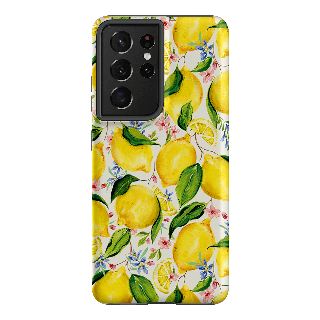 Citrus Lemon Printed Phone Cases Samsung Galaxy S21 Ultra / Armoured by Ellie Mae - The Dairy