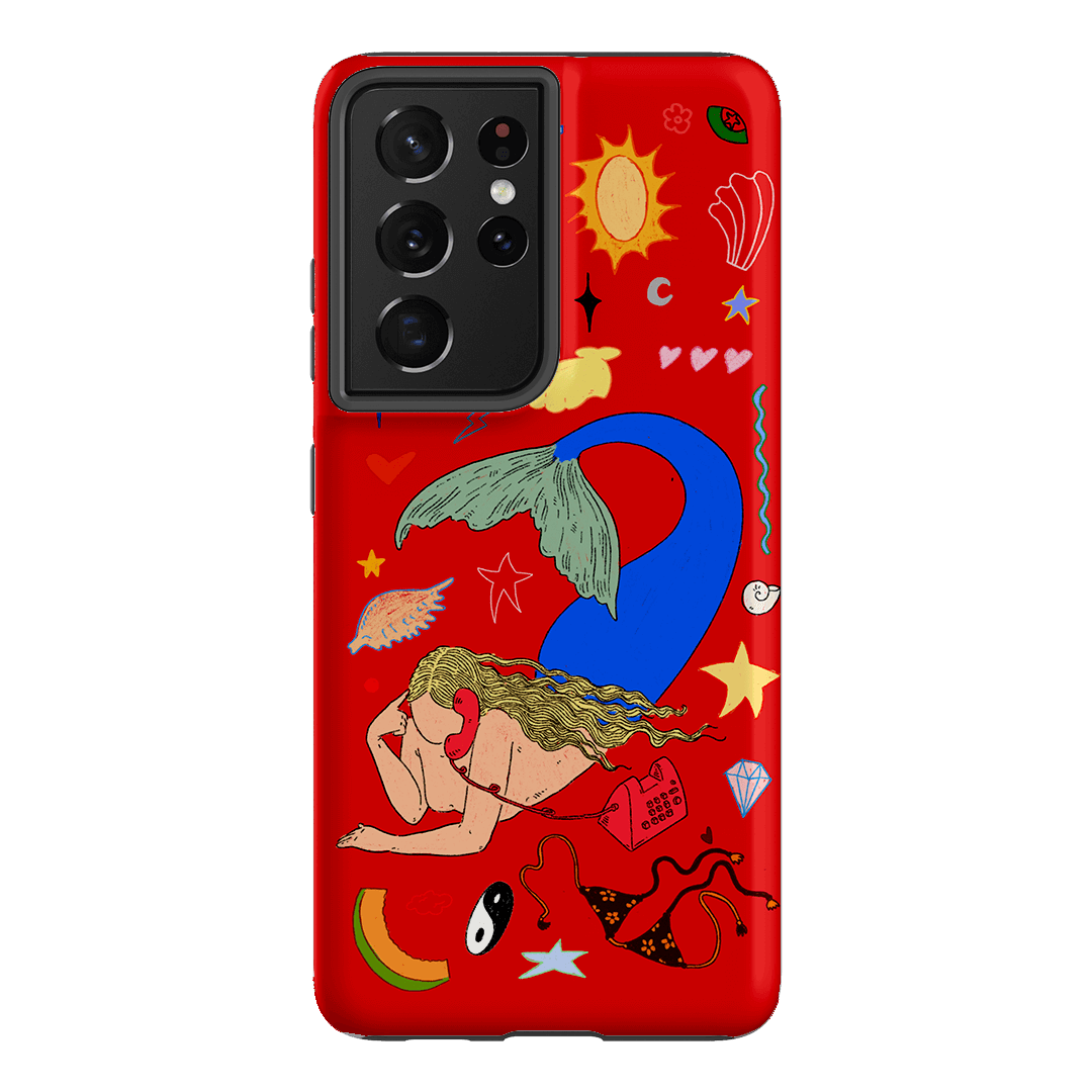 Mermaid Salad Scarlet Printed Phone Cases Samsung Galaxy S21 Ultra / Armoured by Easty Beasty - The Dairy