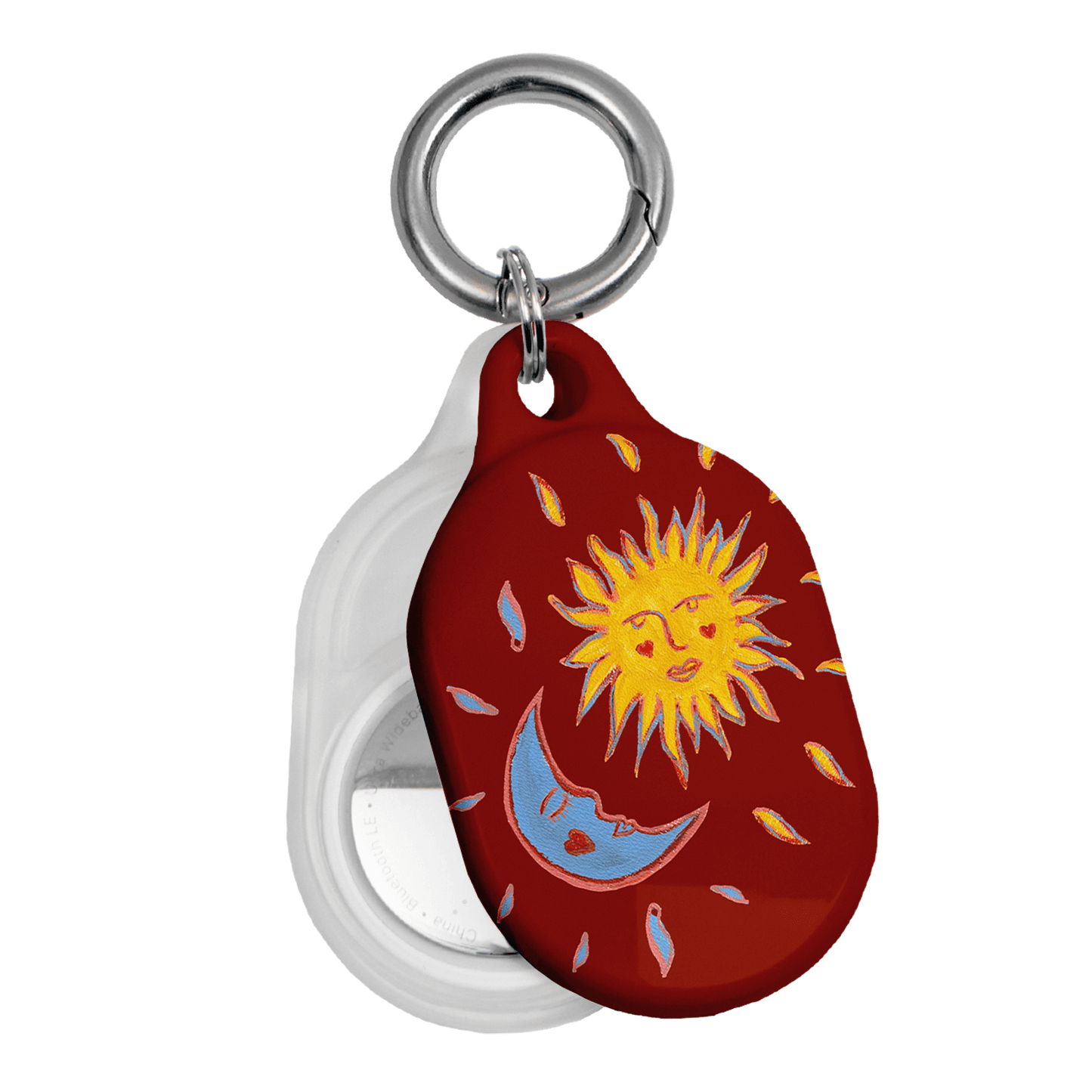 Sun & Moon Red AirTag Case AirTag Case by BG. Studio - The Dairy