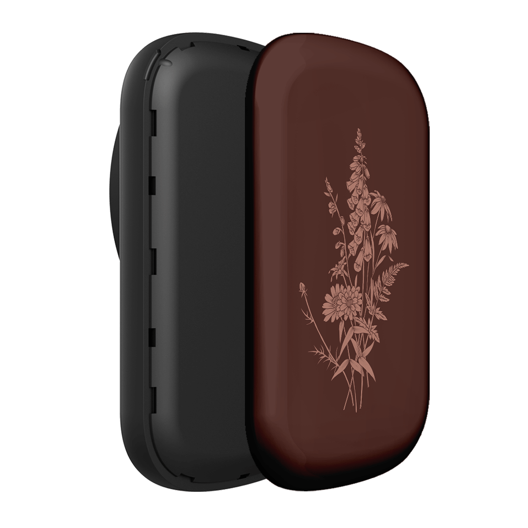 Wildflowers Mocha ChargePod MagSafe Power Bank ChargerPod by Typoflora - The Dairy