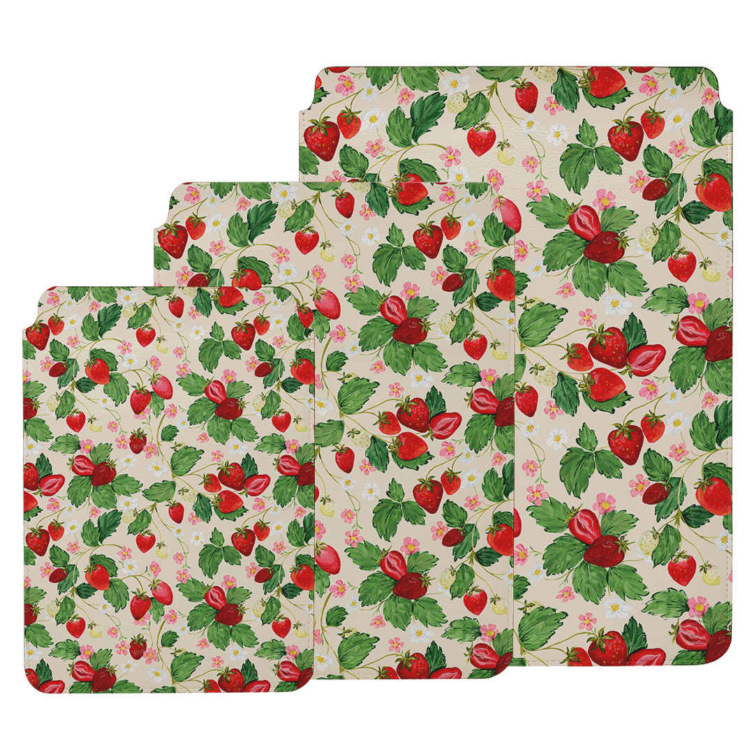 Strawberry Patch Sleeve Laptop & Tablet Sleeve by Ellie Mae - The Dairy