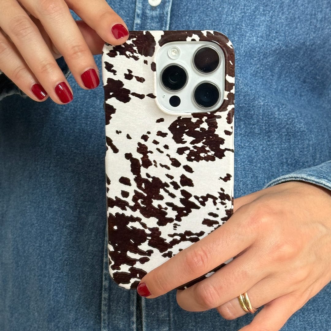 Cowhide Charm Printed Phone Cases by The Dairy - The Dairy