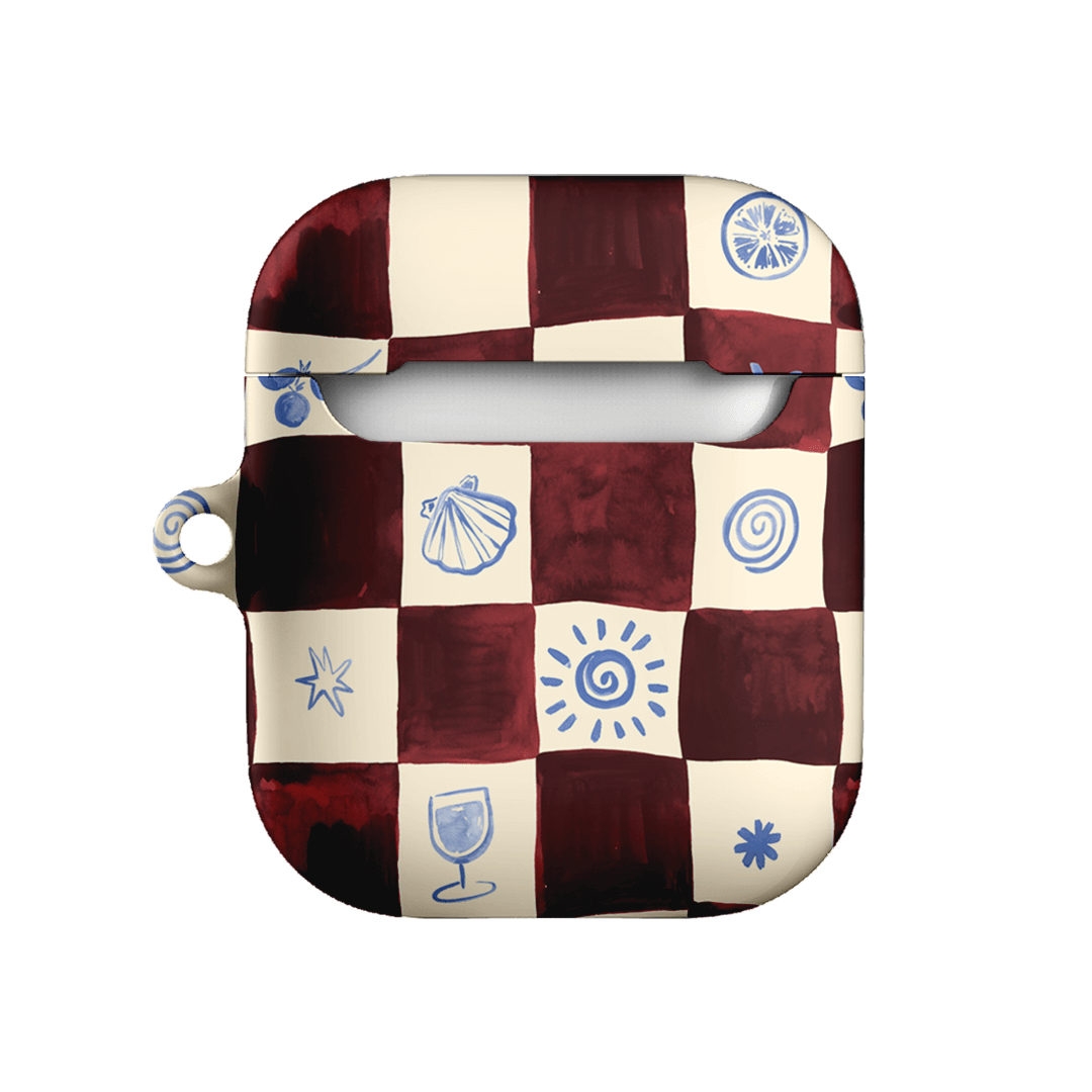 Afternoon Mezze Maroon AirPods Case AirPods Case by Charlie Taylor - The Dairy
