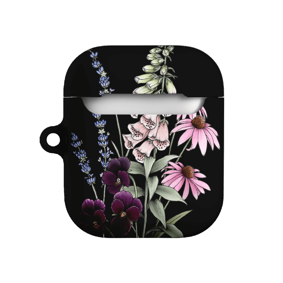 Garden Party Noir AirPods Case AirPods Case by Typoflora - The Dairy