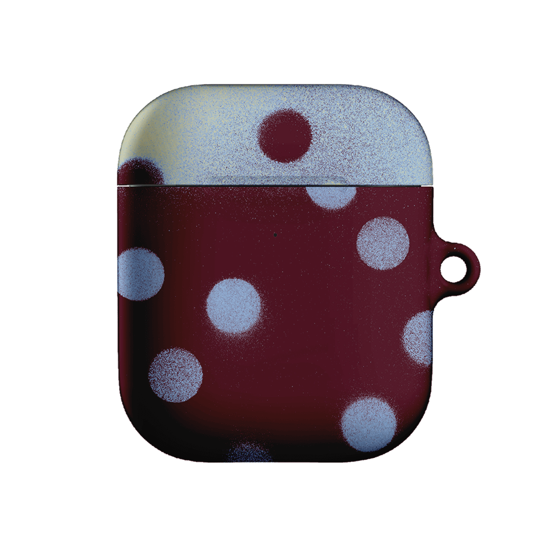 Plum Polka Dot AirPods Case AirPods Case 2nd Gen by Jasmine Dowling - The Dairy