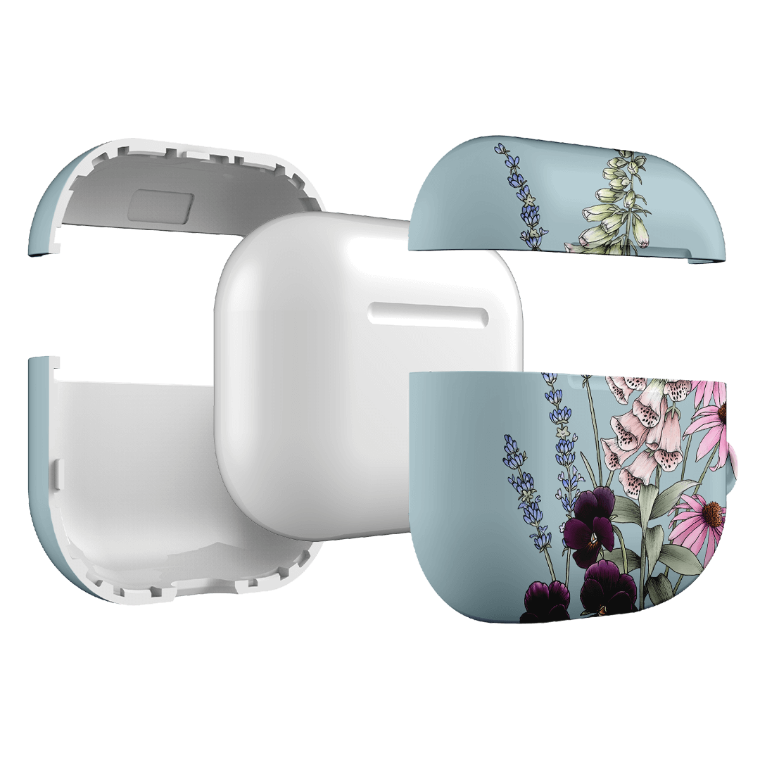 Garden Party Blue AirPods Case AirPods Case by Typoflora - The Dairy