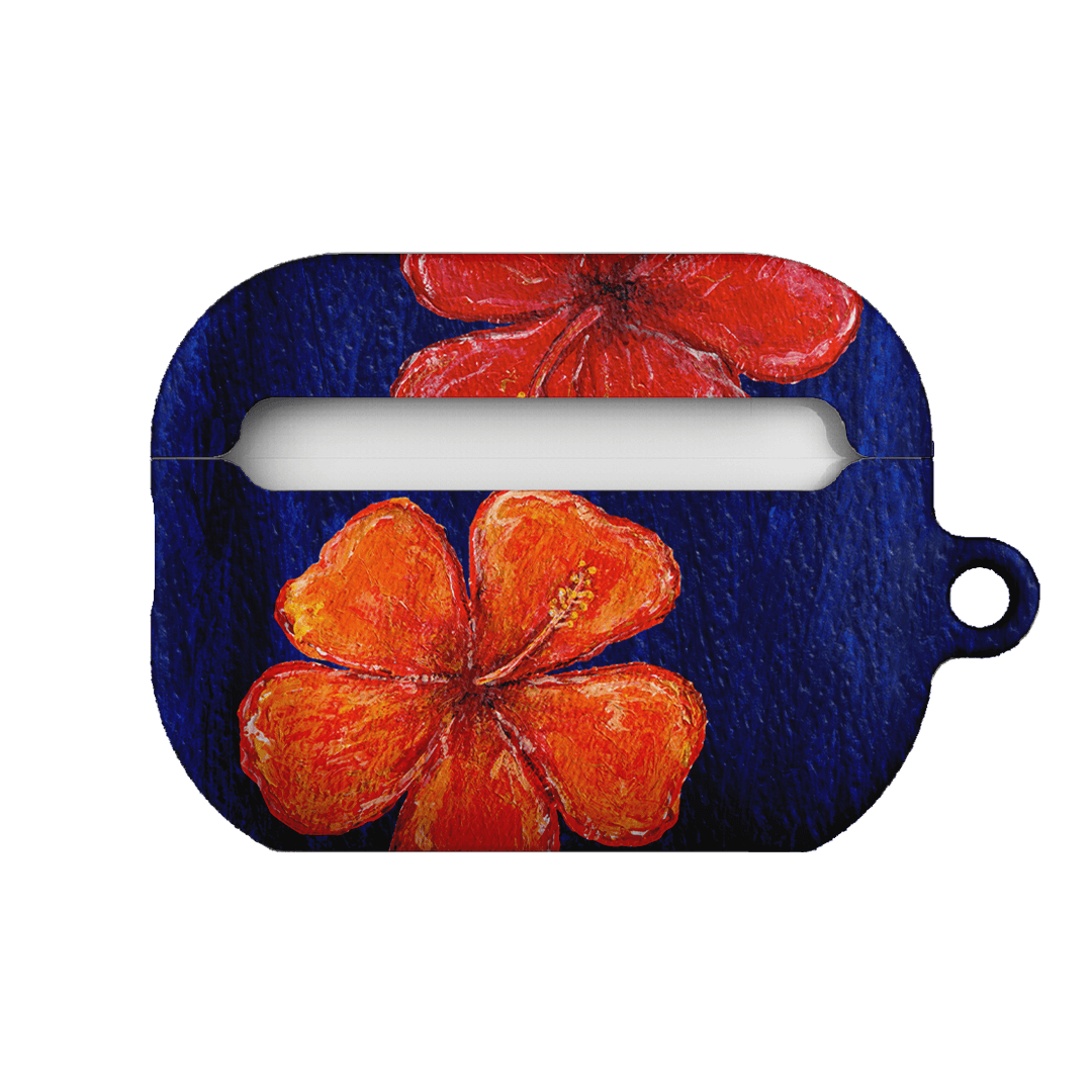 Hibiscus Flower Deep Blue AirPods Pro Case AirPods Pro Case by BG. Studio - The Dairy