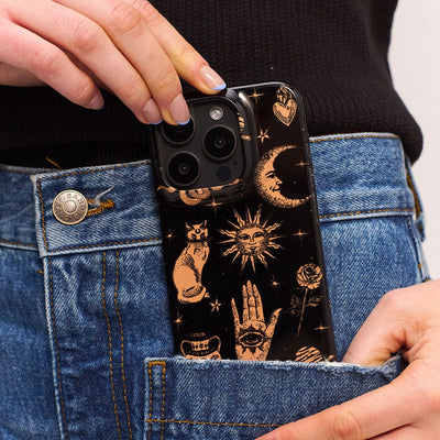Astro Flash Noir Printed Phone Cases iPhone 16 / Armoured by Veronica Tucker - The Dairy
