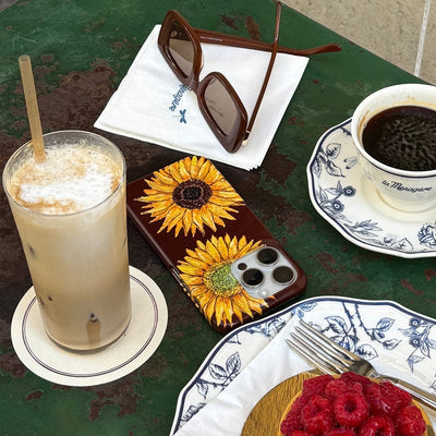 Sunflower Brown Printed Phone Cases iPhone 17 / Armoured by BG. Studio - The Dairy