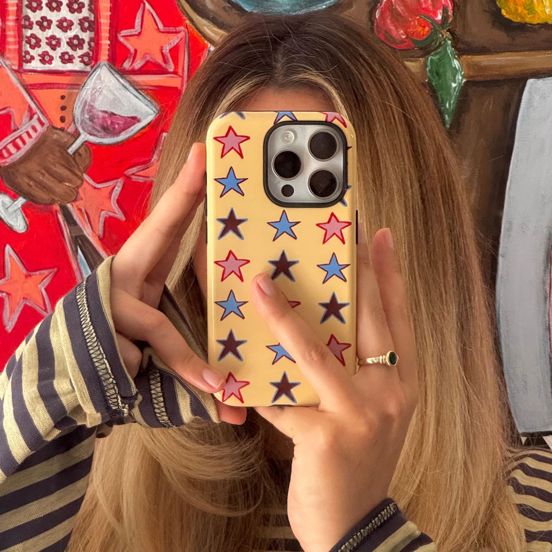 Lucky Stars Butter Printed Phone Cases by BG. Studio - The Dairy