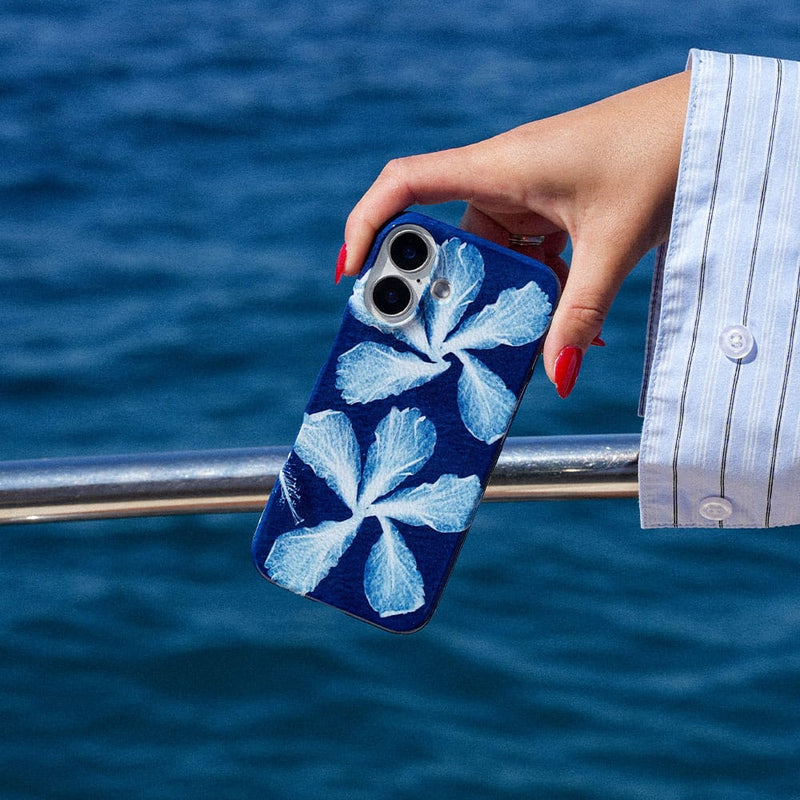 Hibiscus Cyanotype Printed Phone Cases by Sally Hungerford - The Dairy