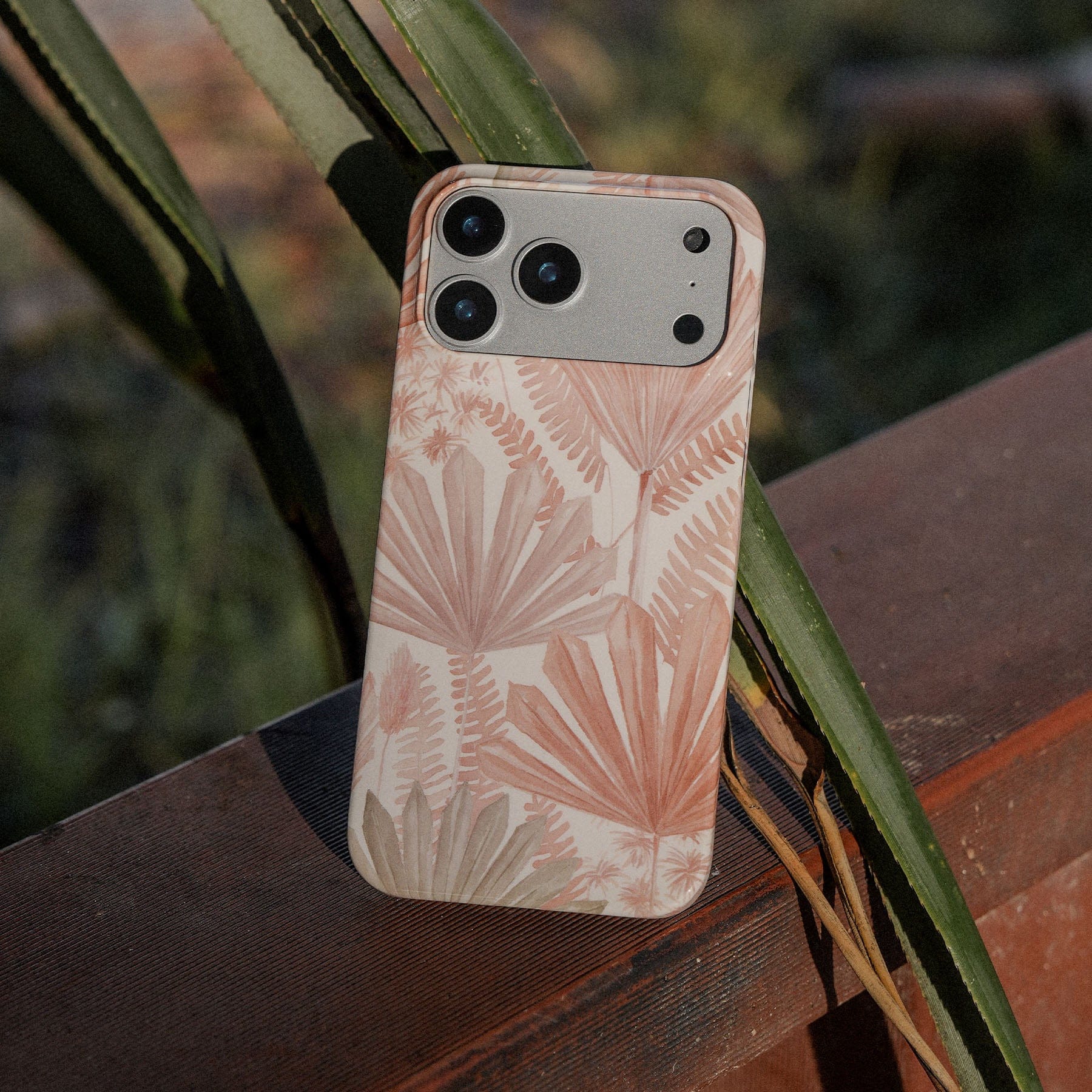 Golden Palm Printed Phone Cases by Cass Deller - The Dairy