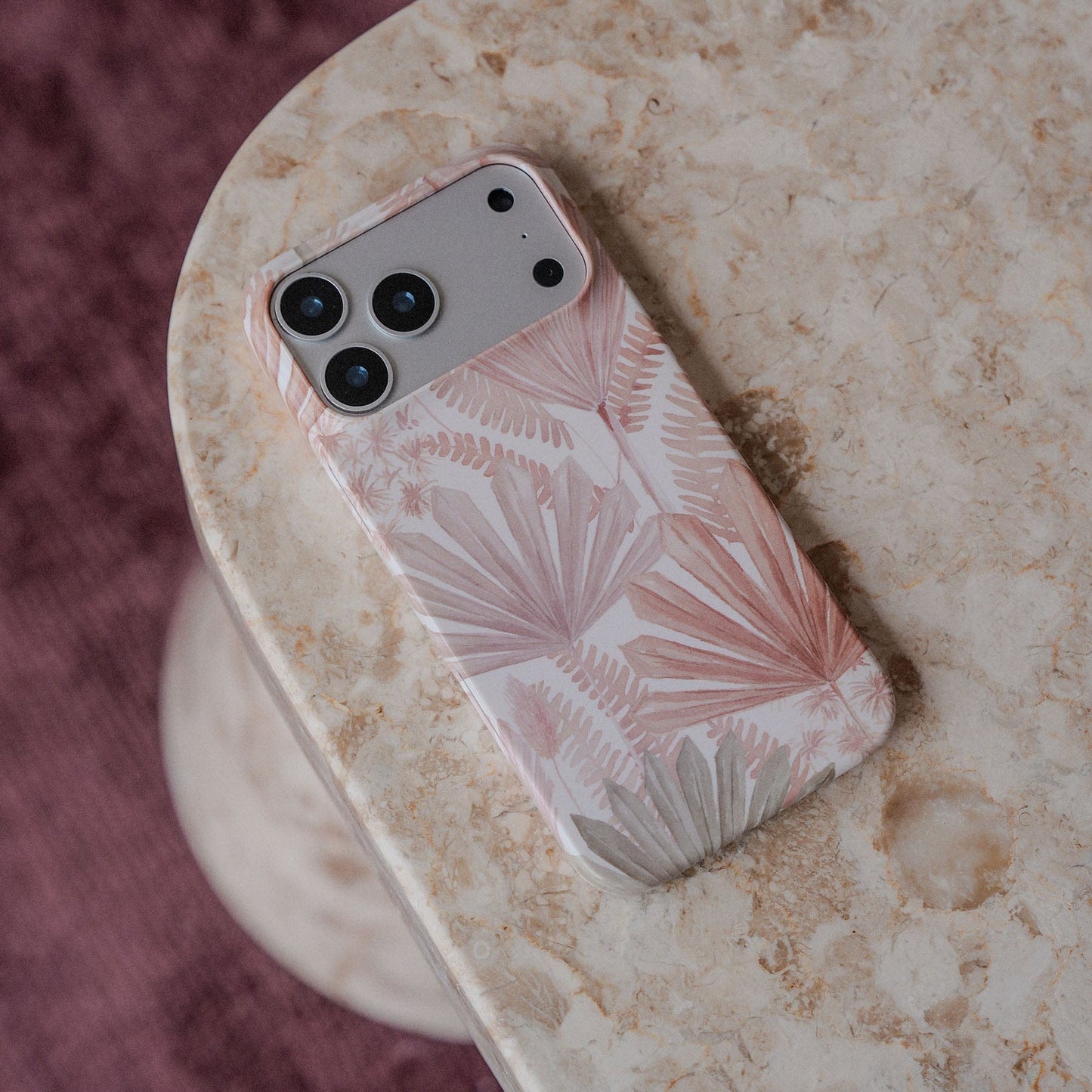 Golden Palm Printed Phone Cases by Cass Deller - The Dairy