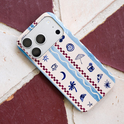 Summer Snacks Blue Printed Phone Cases iPhone 17 / Armoured by Charlie Taylor - The Dairy