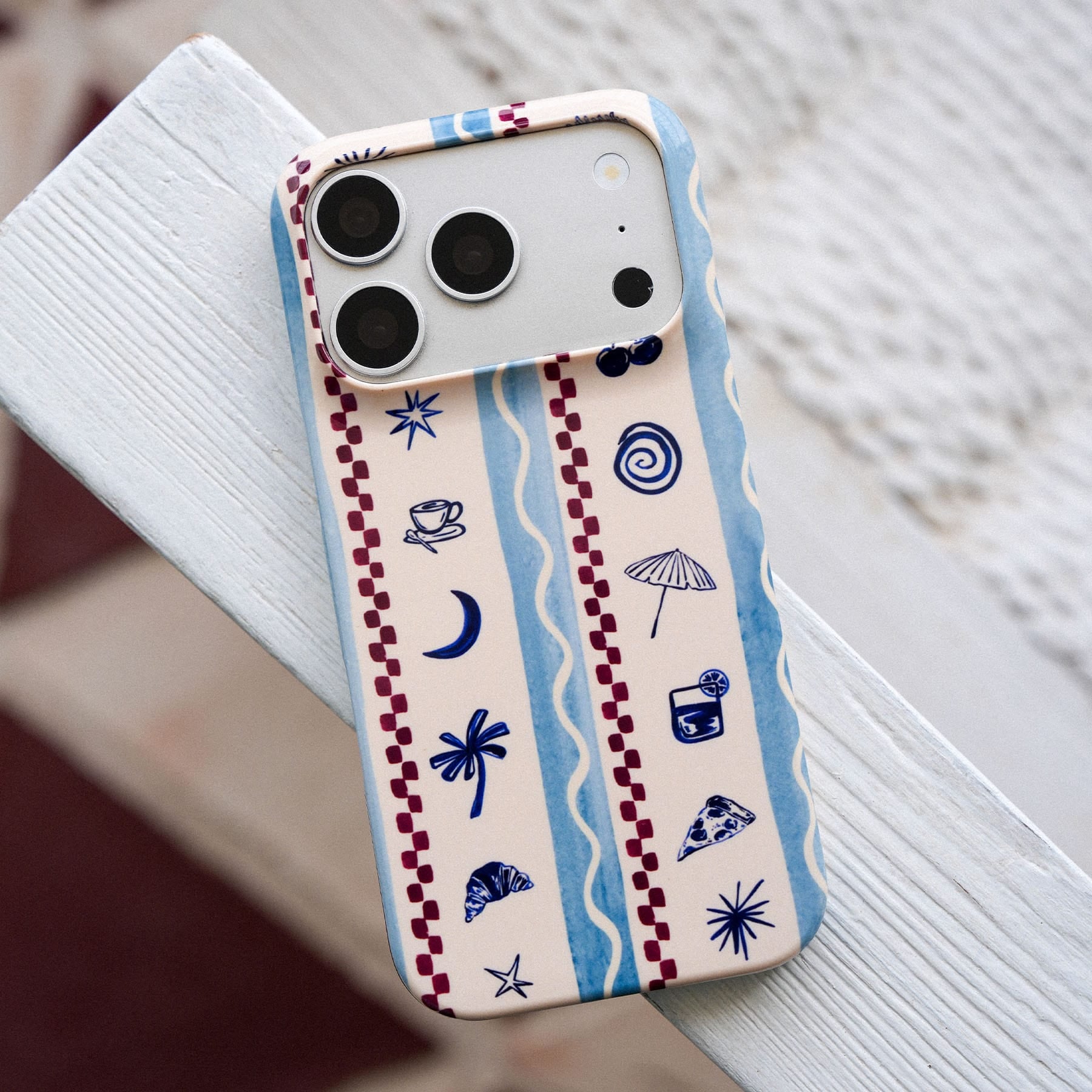Summer Snacks Blue Printed Phone Cases by Charlie Taylor - The Dairy
