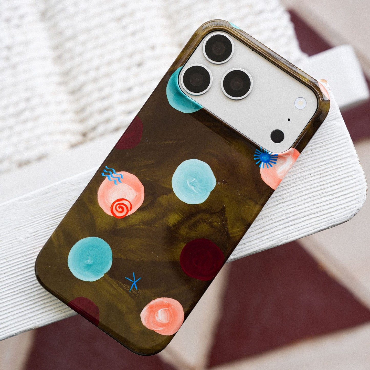 Olive Spot Printed Phone Cases by Charlie Taylor - The Dairy