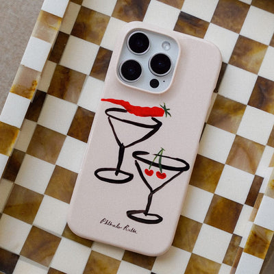 Chilli Cherry Printed Phone Cases by Phthalo Ruth - The Dairy