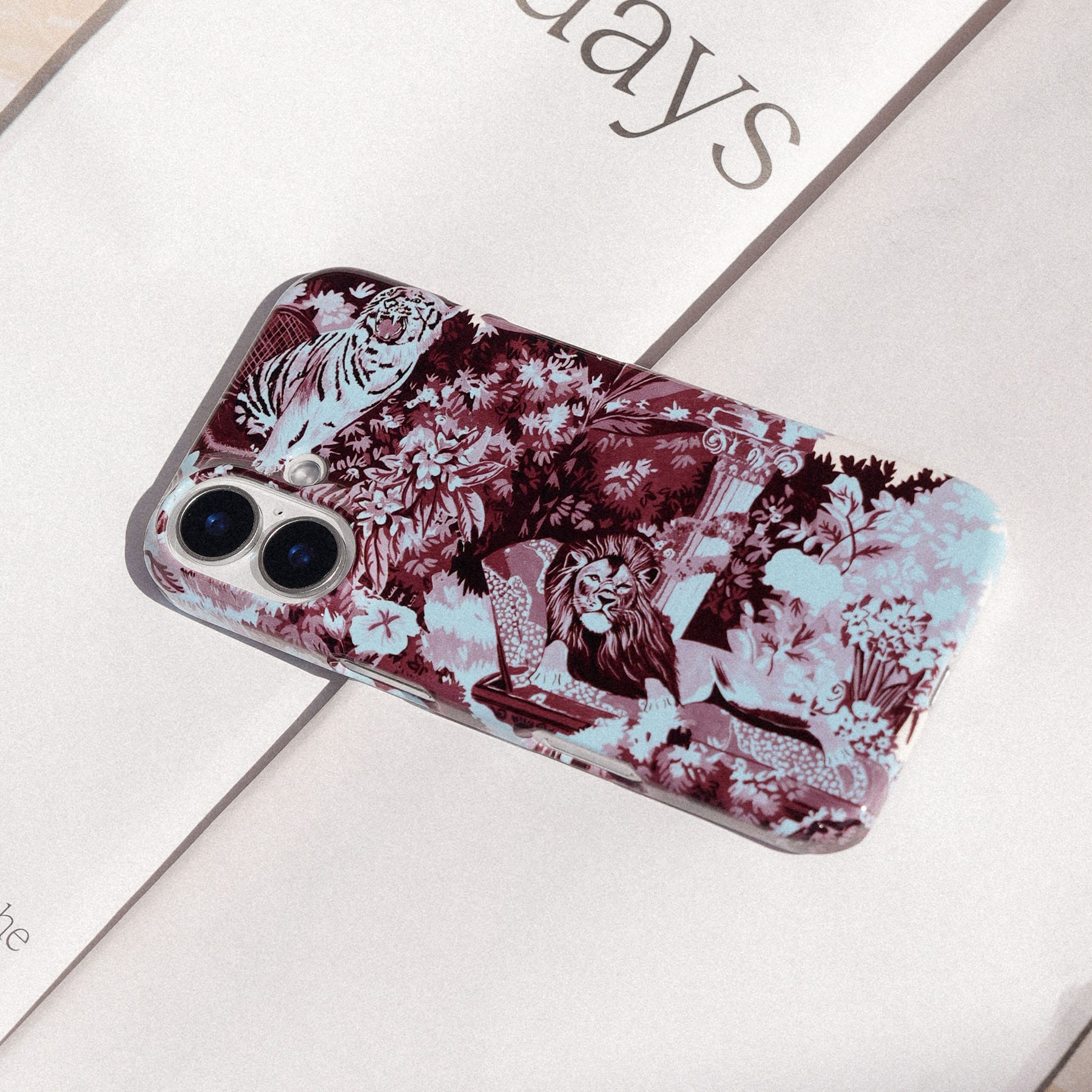 Tippi Blue Printed Phone Cases by Desmond & Dempsey - The Dairy