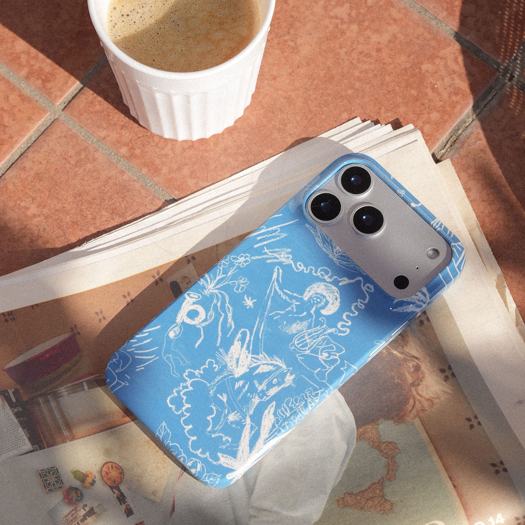 Temple Del Sol Printed Phone Cases by Desmond & Dempsey - The Dairy