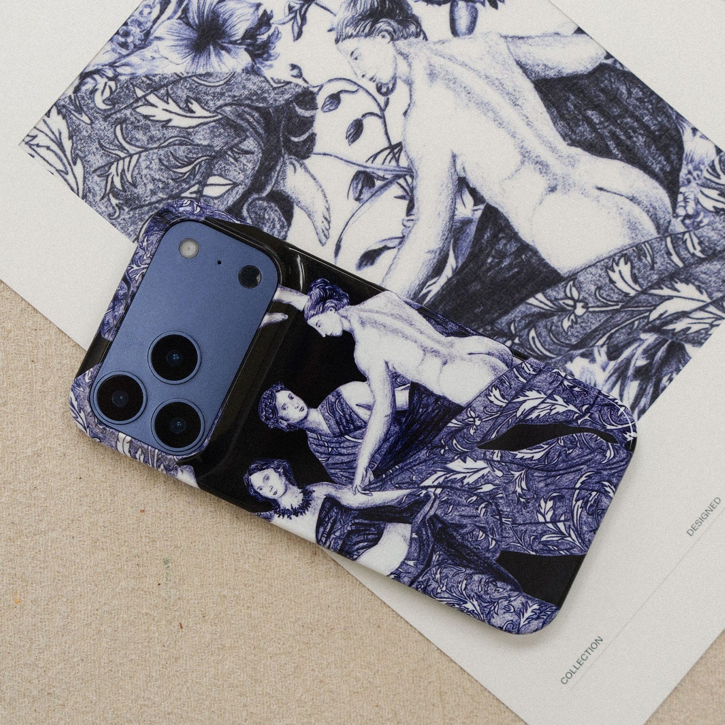 Renaissance Flora Printed Phone Cases by Desmond & Dempsey - The Dairy