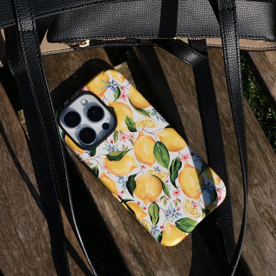 Citrus Lemon Printed Phone Cases by Ellie Mae - The Dairy