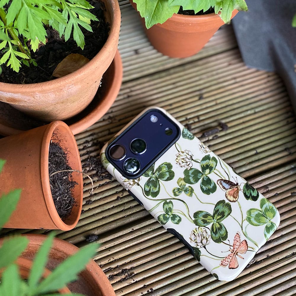 Clover & Butterflies Printed Phone Cases by Ellie Mae - The Dairy