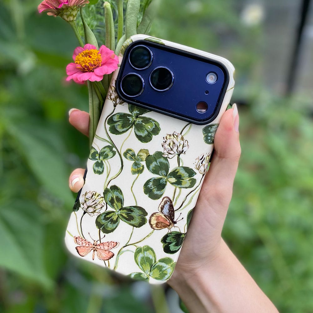 Clover & Butterflies Printed Phone Cases by Ellie Mae - The Dairy