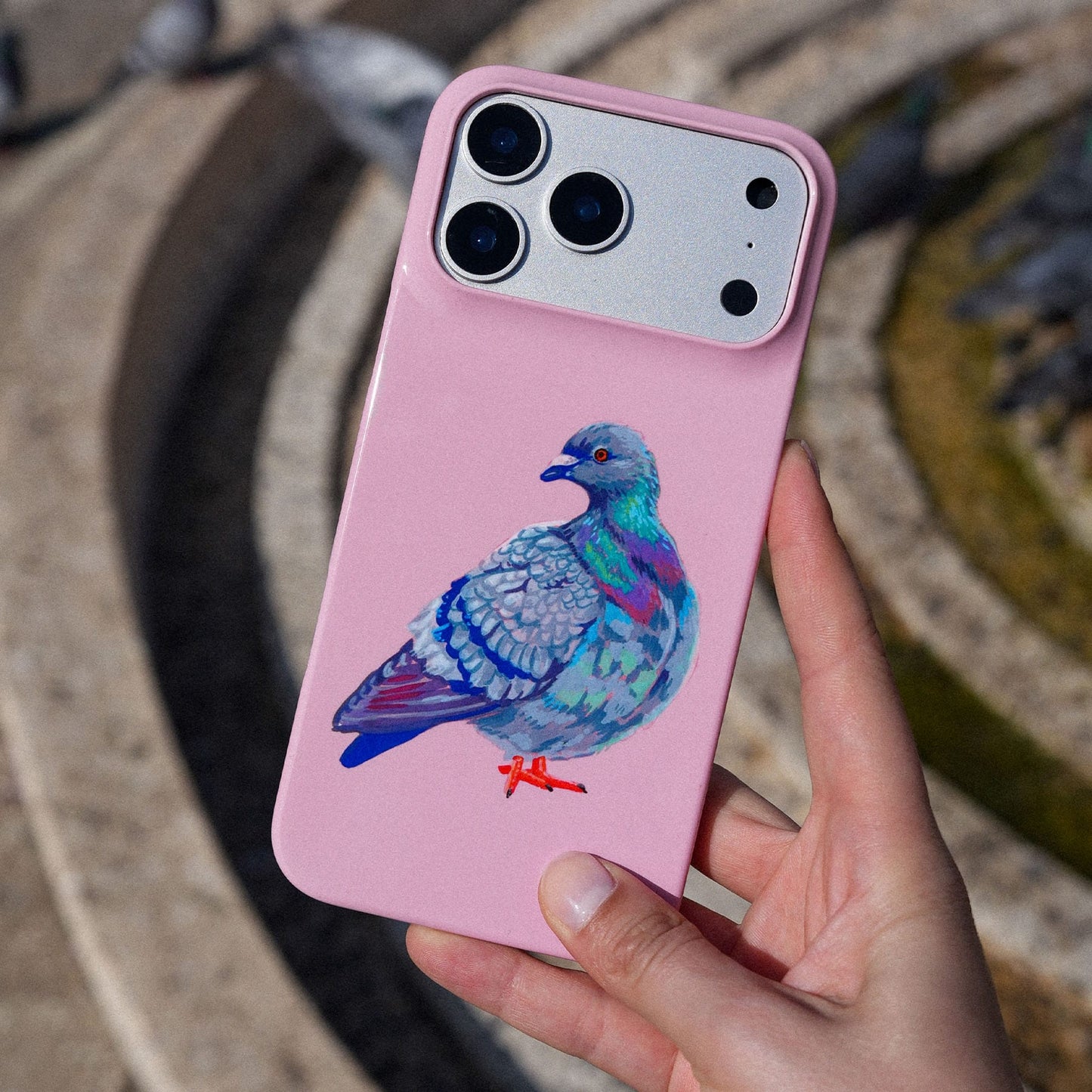 Pigeon Printed Phone Cases by Femke Studio - The Dairy