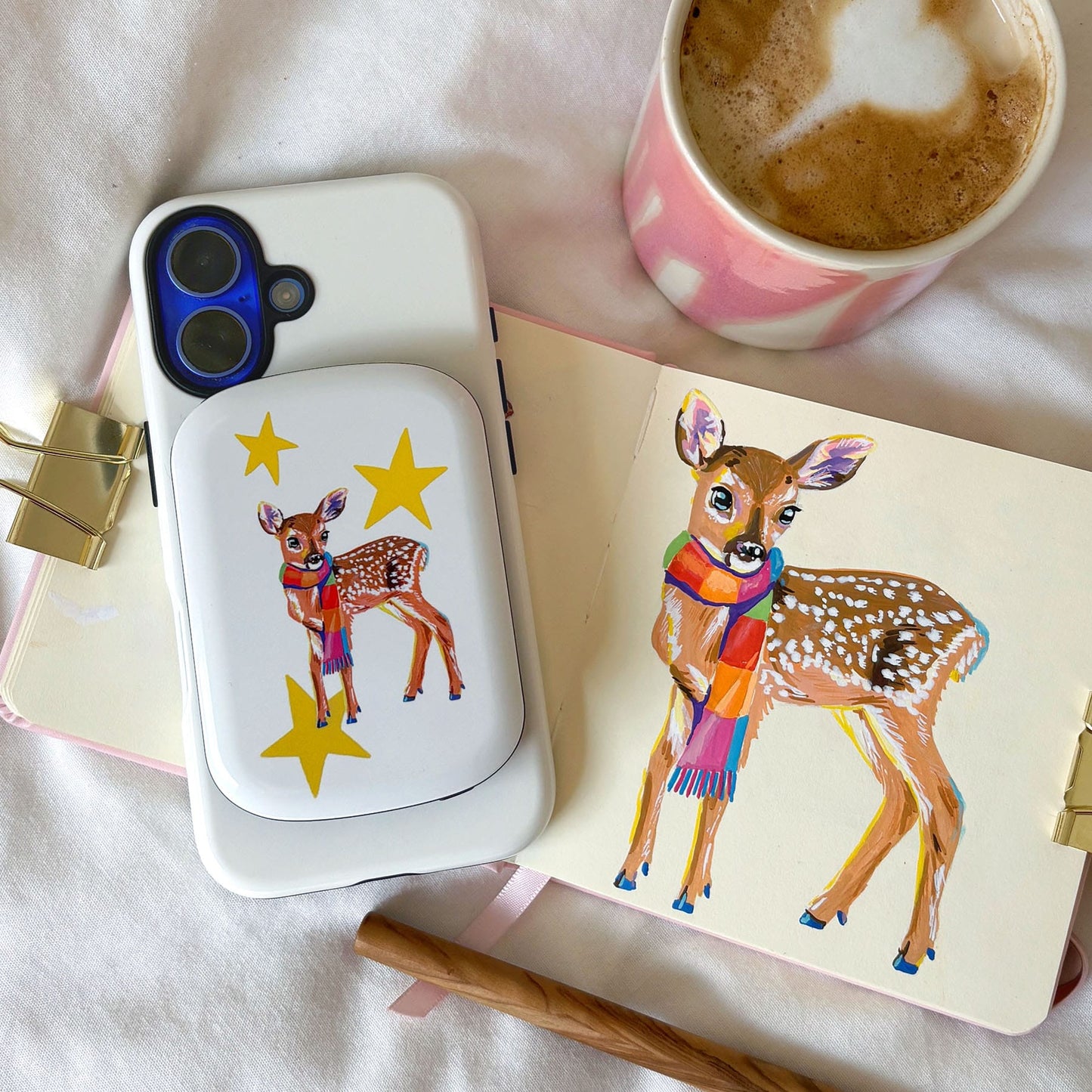 Starry Fawn Chargepod MagSafe Power Bank ChargerPod by Femke Studio - The Dairy