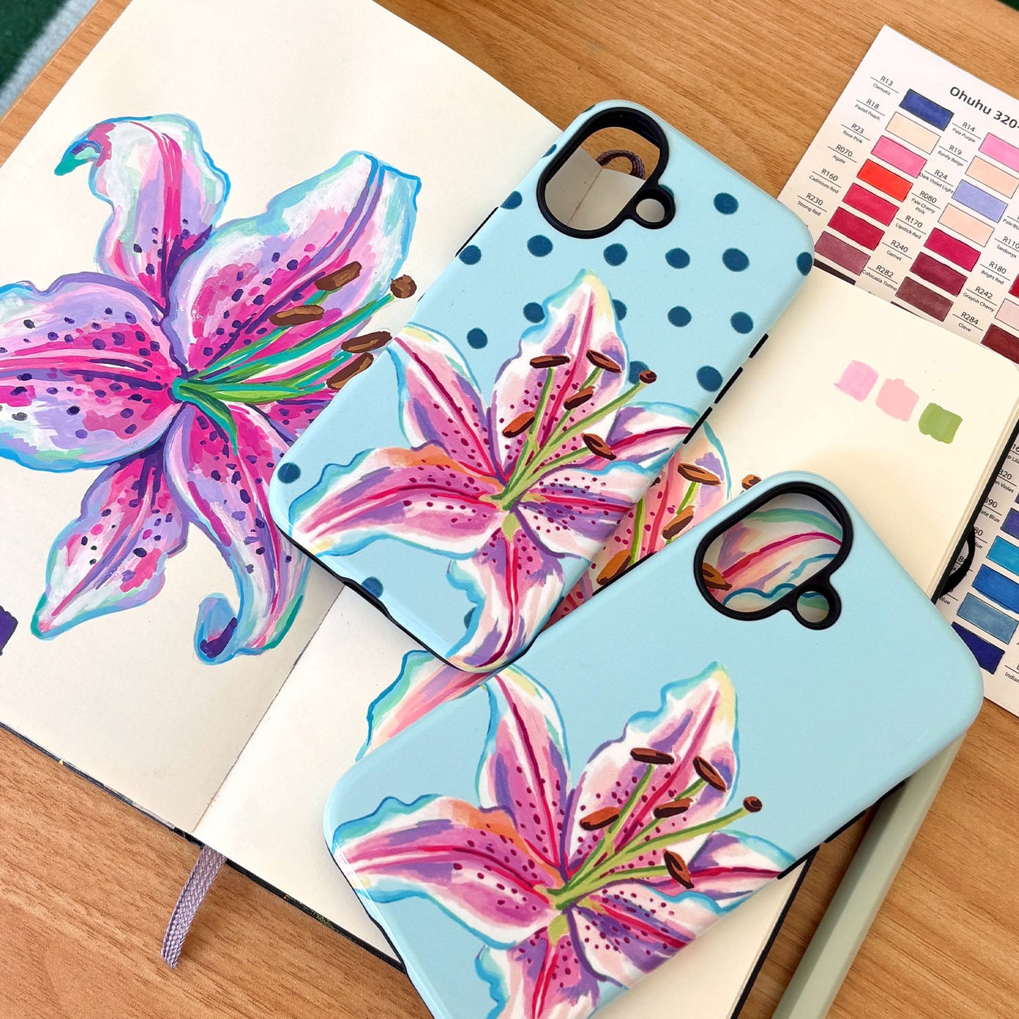 Lily Confetti Printed Phone Cases by Femke Studio - The Dairy