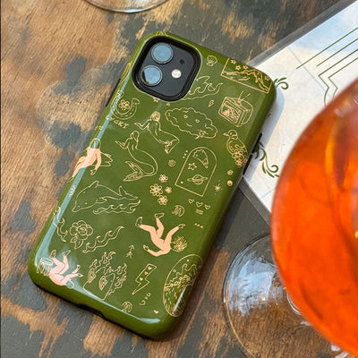 Easty Flash Green Printed Phone Cases iPhone 16 / Armoured by Easty Beasty - The Dairy