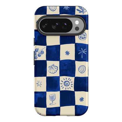 Afternoon Mezze Azure Printed Phone Cases Google Pixel 10 / Armoured by Charlie Taylor - The Dairy