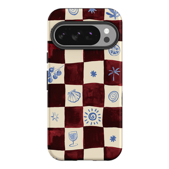Afternoon Mezze Maroon Printed Phone Cases Google Pixel 10 / Armoured by Charlie Taylor - The Dairy