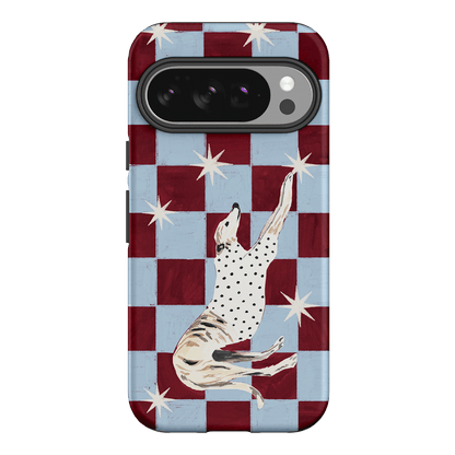 Check Greyhound Blue Printed Phone Cases Google Pixel 10 / Armoured by Lisa Hu - The Dairy