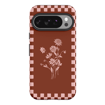 Dahlia Check Printed Phone Cases Google Pixel 10 / Armoured by Typoflora - The Dairy