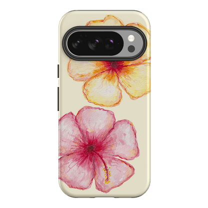 Hibiscus Flower Yellow Printed Phone Cases Google Pixel 10 / Armoured by BG. Studio - The Dairy