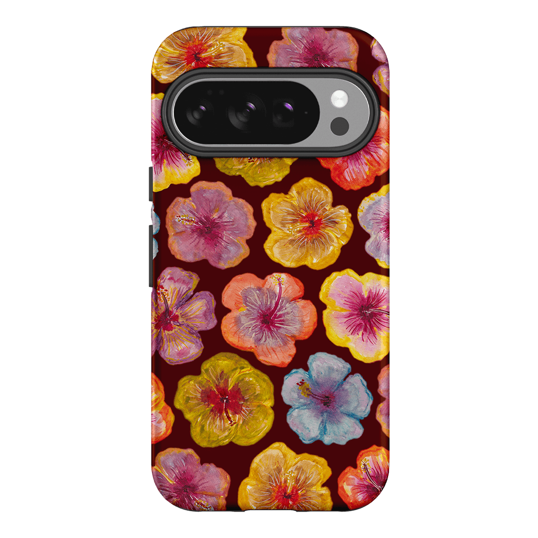 Hibiscus Holiday Rouge Printed Phone Cases Google Pixel 10 / Armoured by BG. Studio - The Dairy