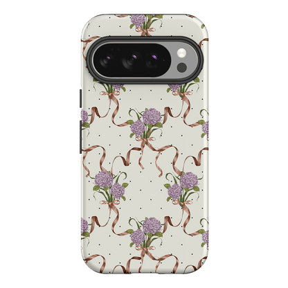 Hydrangea Ribbon Printed Phone Cases Google Pixel 10 / Armoured by Veronica Tucker - The Dairy