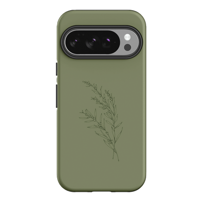 Khaki Wattle Printed Phone Cases Google Pixel 10 / Armoured by Typoflora - The Dairy