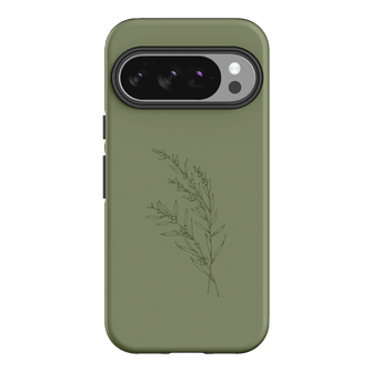 Khaki Wattle Printed Phone Cases Google Pixel 10 / Armoured by Typoflora - The Dairy