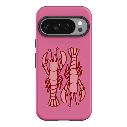 Lobster Love Pink Printed Phone Cases Google Pixel 10 / Armoured by The Dairy - The Dairy