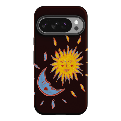 Sun & Moon Plum Printed Phone Cases Google Pixel 10 / Armoured by BG. Studio - The Dairy