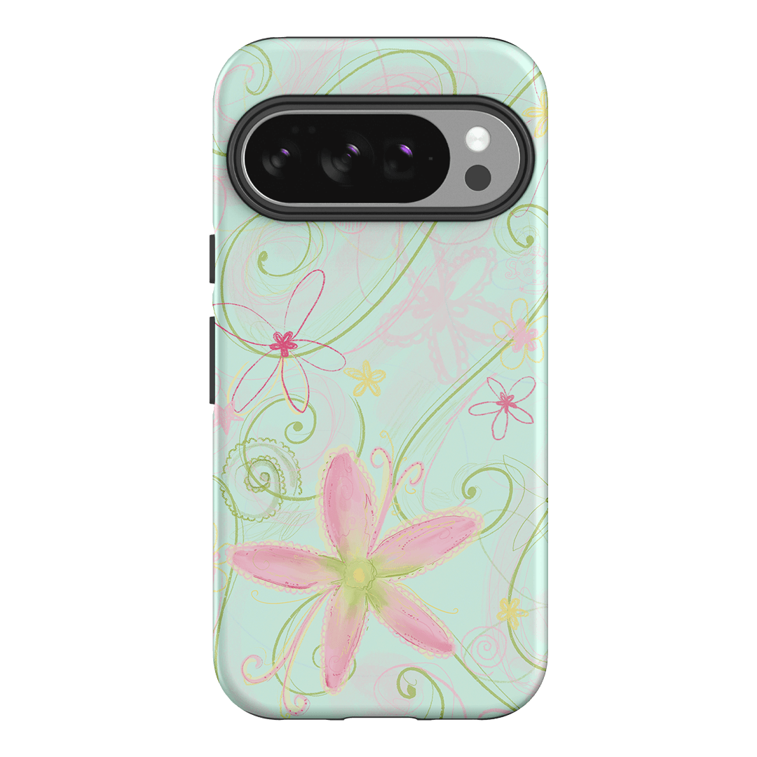 Swirl Blue Printed Phone Cases Google Pixel 10 / Armoured by Kayla Carr - The Dairy