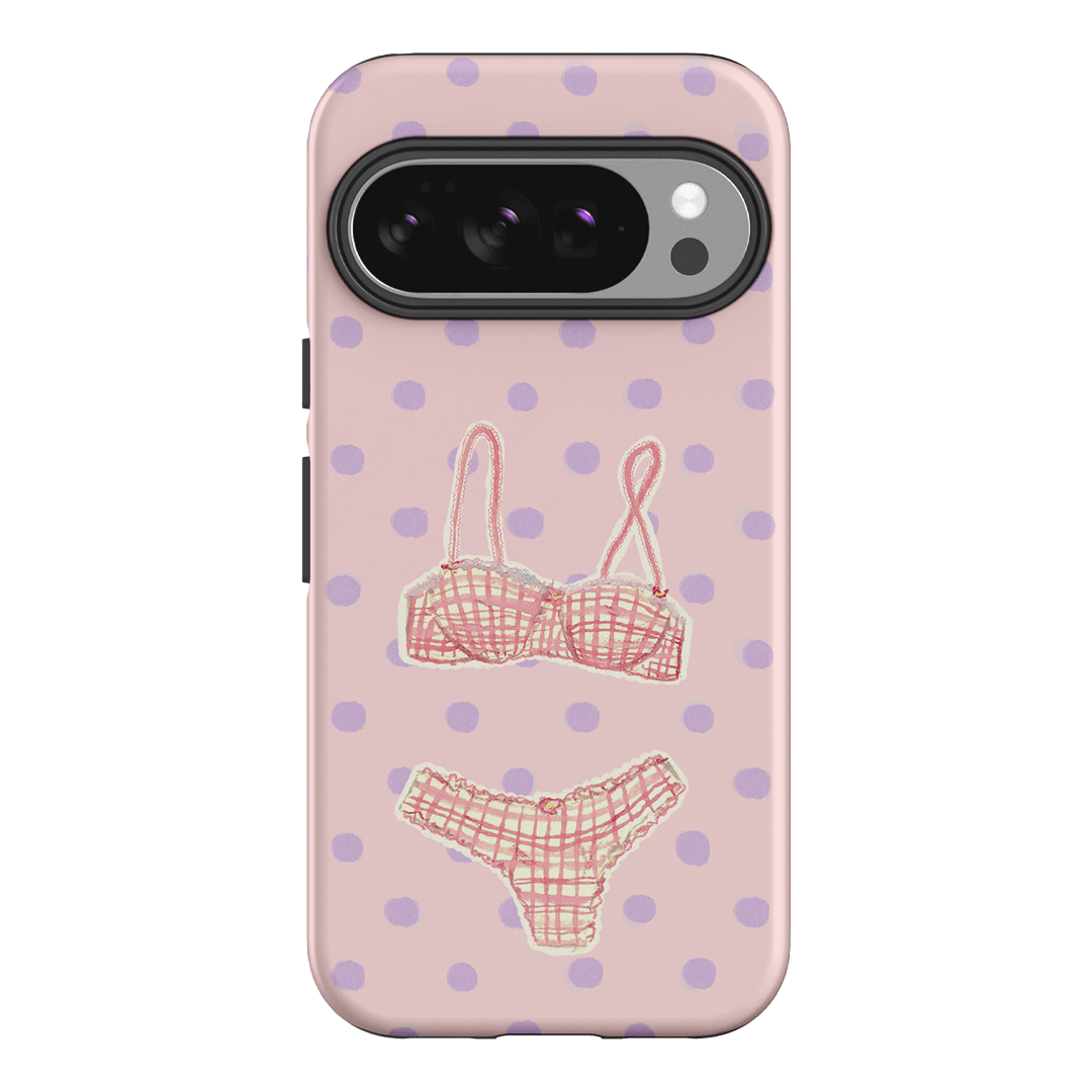 Vintage Gingham Printed Phone Cases Google Pixel 10 / Armoured by Kayla Carr - The Dairy
